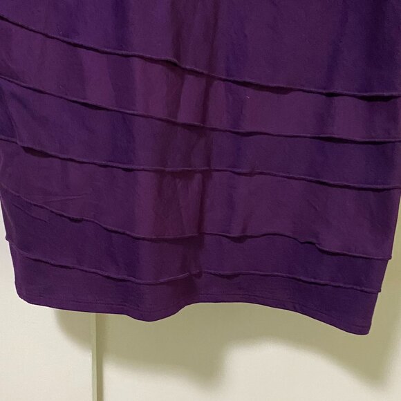 NWT - Merona, purple long sleeve, layered tunic, size XL - Picture 6 of 9